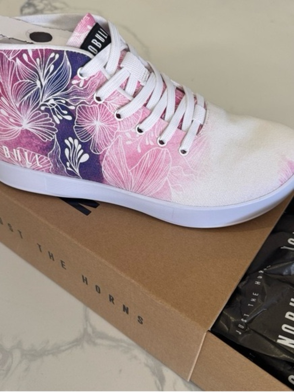 Pink NOBULL Floral High-Top Women's Sneaker